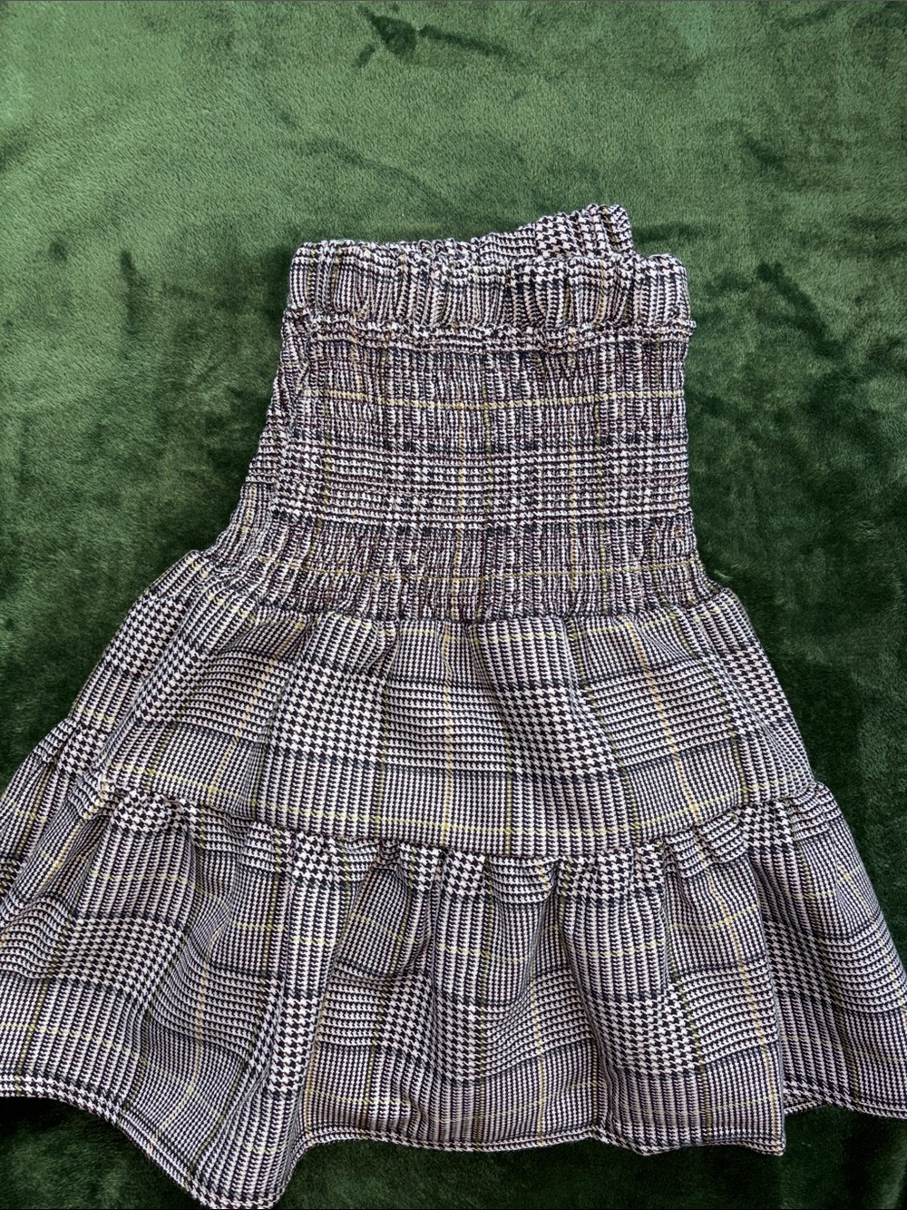 Black & White Plaid Ruffle Skirt - Cartolina Kylie Style